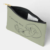 Persoonlijke Labrador-tas Sagegroene Hond Moeder T Etui (Open)