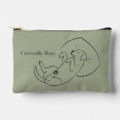 Persoonlijke Labrador-tas Sagegroene Hond Moeder T Etui (Voorkant)