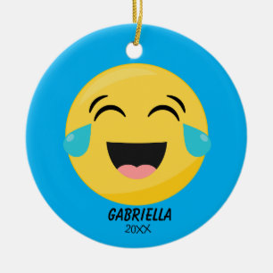 Persoonlijke lachen in de luidop Emoji Ornament