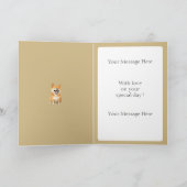 Persoonlijke Lachende Shiba Inu Kaart (Binnen)