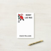 Persoonlijke Lacrosse-cadeau-notities Post-it® Notes (Op bureau)