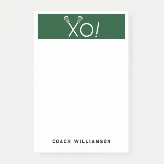 Persoonlijke Lacrosse Cadeaus Post-it® Notes (Voorkant)