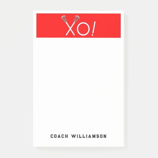 Persoonlijke Lacrosse Cadeaus Post-it® Notes (Voorkant)