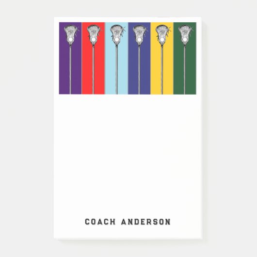 Persoonlijke Lacrosse Cadeaus Post-it® Notes (Voorkant)