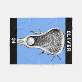 Persoonlijke Lacrosse Gift Ideeën Fleece Deken (Voorkant (Horizontaal))