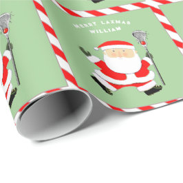 Persoonlijke Lacrosse Kerstcadeau Cadeaupapier