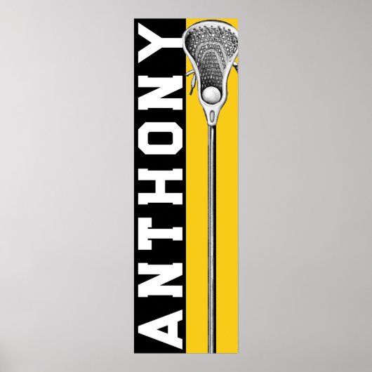 Persoonlijke Lacrosse Poster (Voorkant)