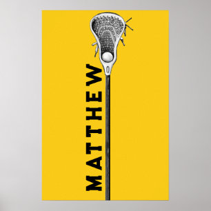 persoonlijke lacrosse poster