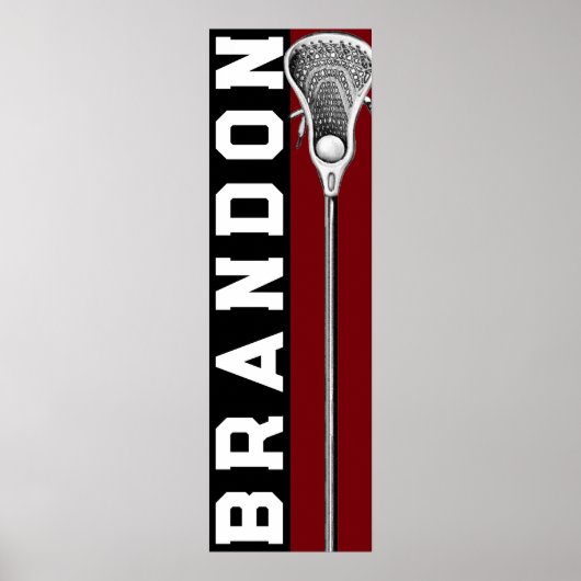 Persoonlijke Lacrosse Poster (Voorkant)