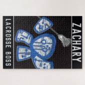 persoonlijke Lacrosse-speler Legpuzzel (Horizontaal)