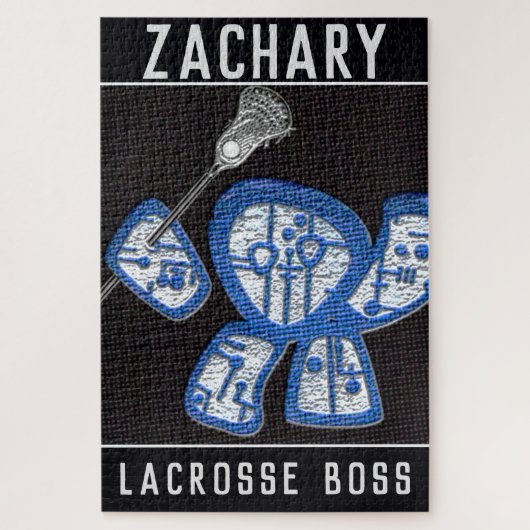 persoonlijke Lacrosse-speler Legpuzzel (Verticaal)