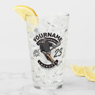 Persoonlijke Lacrosse Speler Sportteam Aanval Glas