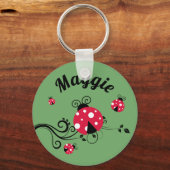 Persoonlijke Lady Bug Sleutelhanger Ladybug (Voorkant)