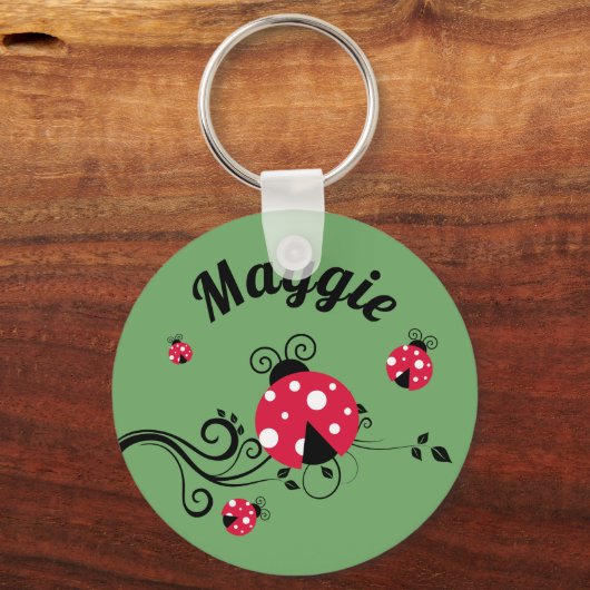 Persoonlijke Lady Bug Sleutelhanger Ladybug (Voorkant)