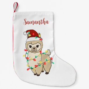 Persoonlijke Lama Kerstlichtjes Trend Kleine Kerstsok