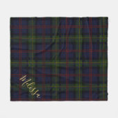 Persoonlijke LAN Malcolm Tartan speldennaam Fleece Deken (Voorkant (Horizontaal))