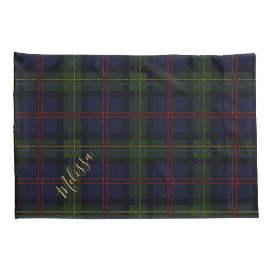Persoonlijke LAN Malcolm Tartan speldennaam Kussensloop (Achterkant-Rechts)