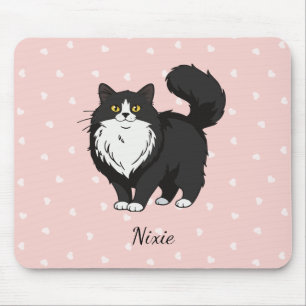 Persoonlijke Langharige Tuxedo Kat Muismat