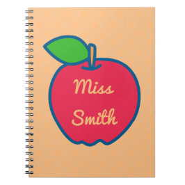 Persoonlijke laptop Elke naam Apple-leraar Notitieboek