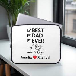 Persoonlijke laptop tas 'Beste papa ooit'