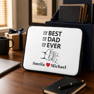 Persoonlijke laptop tas 'Beste papa ooit'