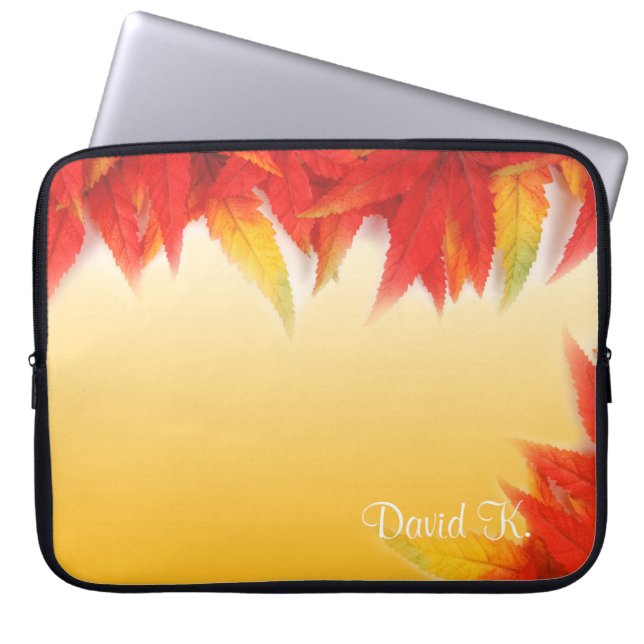 Persoonlijke laptophoes laptop sleeve (Voorkant)