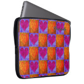Persoonlijke laptophoes - Pop Art Hart Laptop Sleeve (Voorkant Rechts)