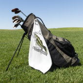 Persoonlijke Largemouth fluisteraar licht Gevist h Golfhanddoek (Groen)