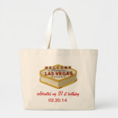 Persoonlijke Las Vegas 21st Birthday Canvas tas (Voorkant)