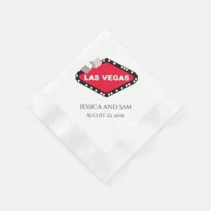 Persoonlijke Las Vegas Huwelijksservetten Servet