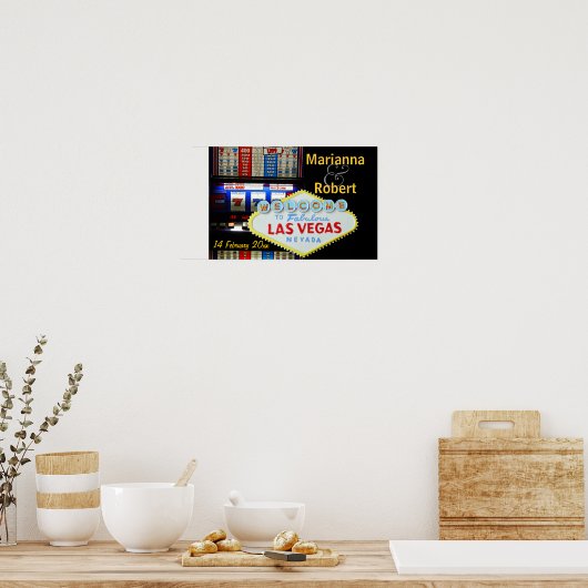 Persoonlijke Las Vegas Party is hier Poster (Keuken)