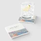 Persoonlijke Las Vegas Skyline Stenen Onderzetter (Zijkant)