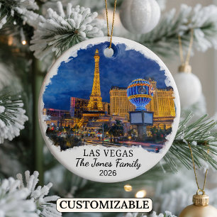 Persoonlijke Las Vegas Versiering, Op Maat Nevada Keramisch Ornament