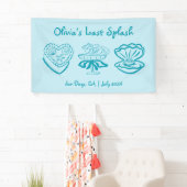 Persoonlijke Last Splash vrijgezellenfeest banner (Insitu)