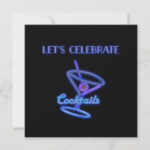 Persoonlijke Laten we cocktails vieren Aangepaste  Kaart