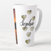 Persoonlijke Latte Koffiemok Met Naam Mok (Rechterhoek)