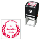 Persoonlijke Laurel Wreath Jewelry Quality Zelfinktende Stempel (In situ)