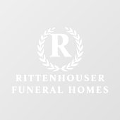 Persoonlijke lauwerkrans raamsticker (Vel)