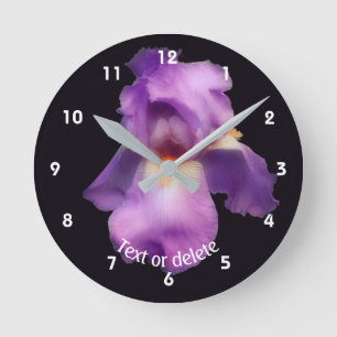 Persoonlijke Lavendel Baard Iris Bloem Ronde Klok
