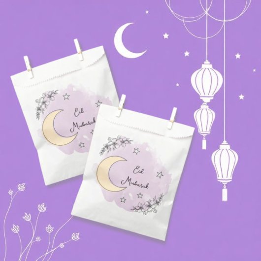 Persoonlijke Lavendel Eid Mubarak Favor Zakje