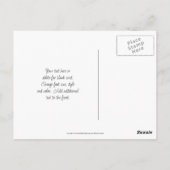 Persoonlijke Lavendel Geranium Bloemen Briefkaart (Achterkant)