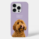 Persoonlijke Lavendel Hond Foto op Maat Case-Mate iPhone Case (Achterkant)