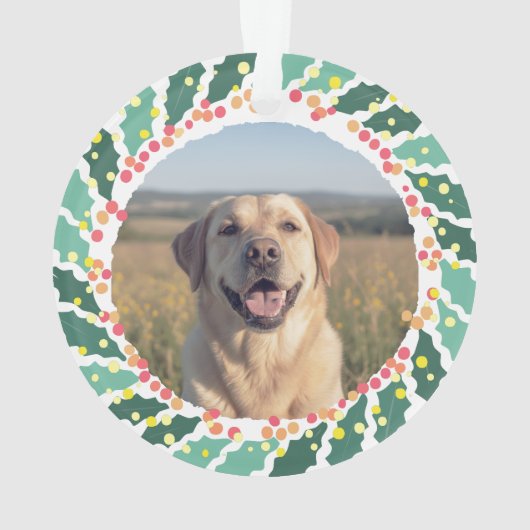Persoonlijke Lavendel Labrador Retriever Kerstmis Ornament (achterkant)