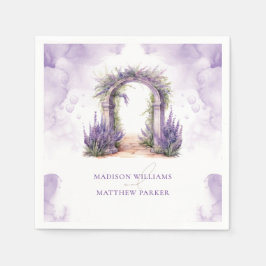 Persoonlijke Lavendel Tuin Bruiloft Servet