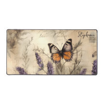 Persoonlijke Lavendel Vlinder Vintage Kunst