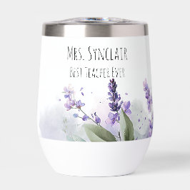 Persoonlijke lavendelbloemen Lerarenwaardering