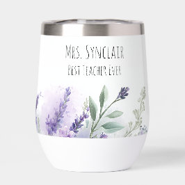 Persoonlijke lavendelbloemen Lerarenwaardering