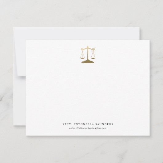 Persoonlijke Lawyer Note Card Notitiekaartje (Voorkant)