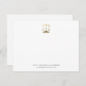 Persoonlijke Lawyer Note Card Notitiekaartje (Voorkant / Achterkant)