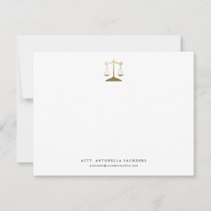 Persoonlijke Lawyer Note Card Notitiekaartje